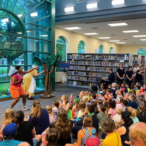 Photo of Opera for Kids performance at the library