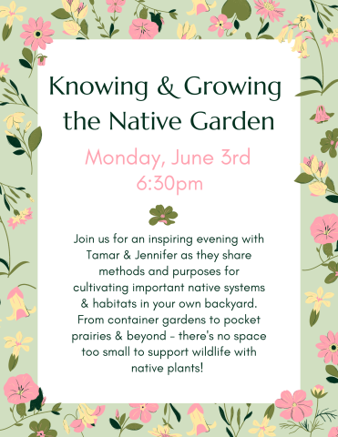 knowing and growing the native garden
