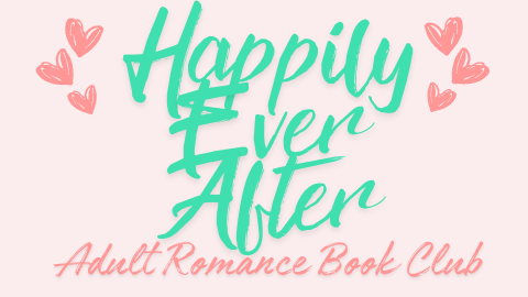 Pink background, teal text in a swoosh-style loose cursive font, flanked on the left and right by 3 pink hearts